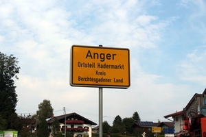 Ortsschild Anger