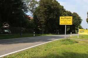 Aufham Ortsschild Aufham Ortsschild