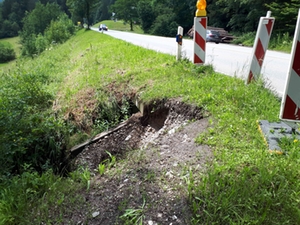 B20 Böcklweiher halbseitig gesperrt B20 Böcklweiher halbseitig gesperrt