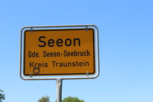 Ortsschild Seeon Ortsschild Seeon