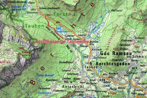 Amphibienschutz Taubensee Karte