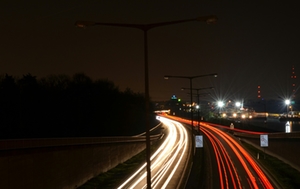 Autofahrt bei Nacht Autofahrt bei Nacht