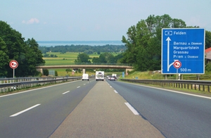 Autobahn A8 Chiemsee Bernau Prien 