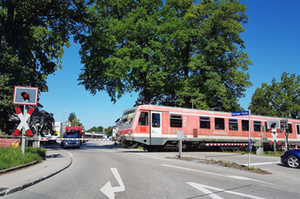 Bahnübergang TS Kotzinger Str. Bahnübergang TS Kotzinger Str.