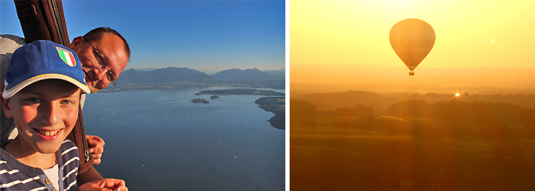 Ballonfahrt über den Chiemsee