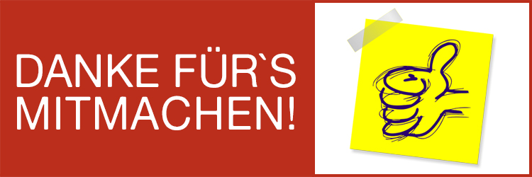 Banner Danke für´s mitmachen! 