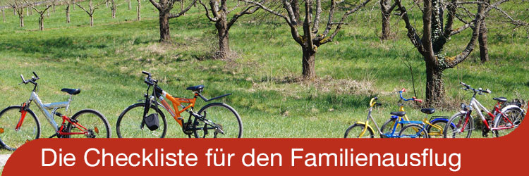 Rein in den Frühling - rauf auf´s Rad - Die Checkliste für den Familienausflug
