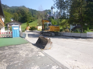 Bauarbeiten zum Hochwasserschutz Bauarbeiten zum Hochwasserschutz