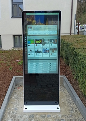 Beispiel für ein digitales Info-Terminal Beispiel für ein digitales Info-Terminal