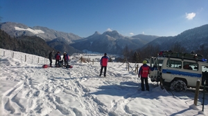 Bergwacht Schneeschuhwanderer