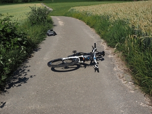 Fahrrad Unfall Symbolbild