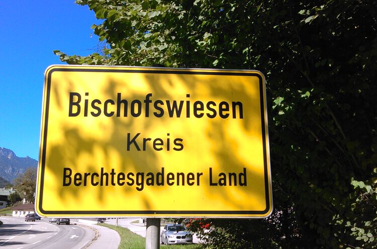 Bischofswiesen Ortsschild