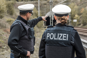 Polizei Bahnstrecke