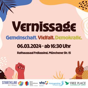 Der Flyer der Vernissage Der Flyer der Vernissage