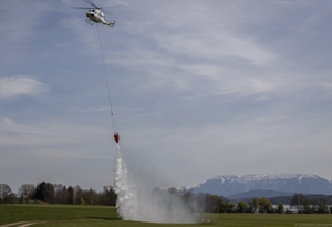 Waldbrandübung Hubschrauber Waldbrandübung Hubschrauber