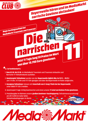 Die Narrischen 11 Media Markt Traunstein / Traunreut 