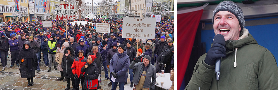 Bauern-Demo Traunstein 2024