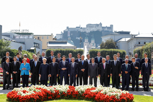EU-Gipfel beim Mirabellgarten