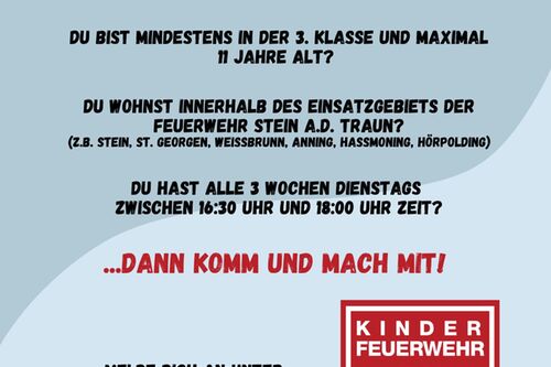 Flyer Gruendung Kinderfeuerwehr Stein