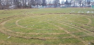 Beschädigung Sportplatz Beschädigung Sportplatz