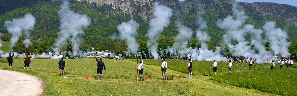 50 Jahre Böllerschützen Karlstein 2023 / Festzug