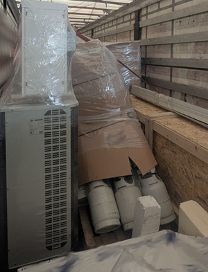 Gasflaschen Sattelzug Gasflaschen Sattelzug