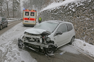 Glatteisunfall Schneizlreuth