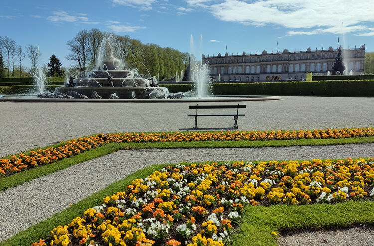 Herrenchiemseeblumenbeete