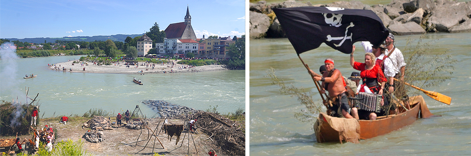 Historische Piratenschlacht Salzach 2023