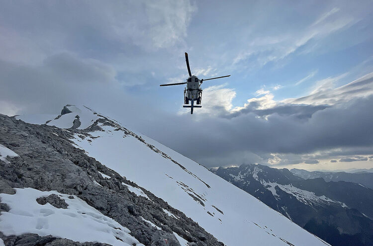 Hubschrauber Hochstieg