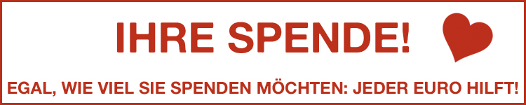 Jede Spende hilft! Jede Spende hilft!