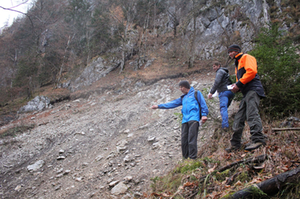 Kaunersteig Steinschlag