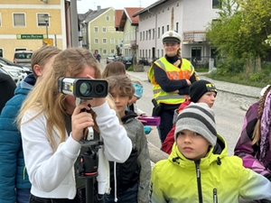 Geschwindigkeitsmessung Schulkinder Geschwindigkeitsmessung Schulkinder