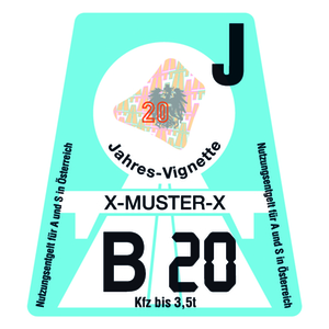 Vignette Österreich 2020 Vignette Österreich 2020