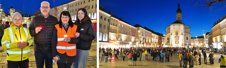 Lichter-Demo Traunstein März 2024