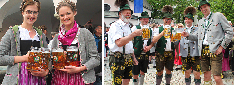 Maibaumaufstellen 01 Mai 2018 in Prien