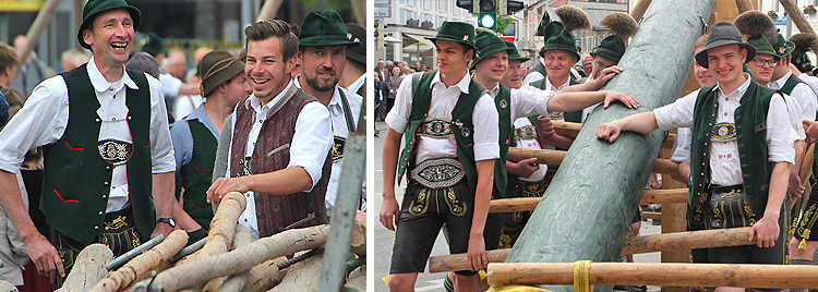 Maibaumaufstellen 01 Mai 2018 in Prien