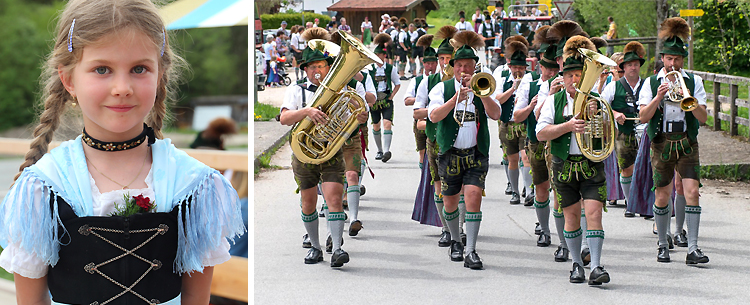 Maibaumaufstellen in Weißbach an der Alpenstrasse 2018