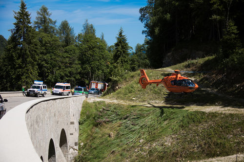 Motorradunfall Rossfeld 6