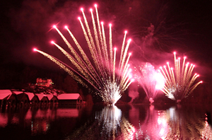 Neujahrsparty Feuerwerk Königssee 01 Januar 2018