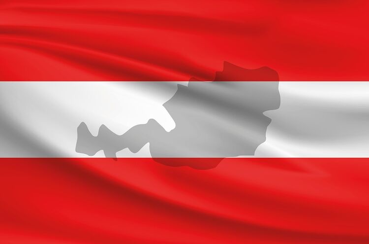 Oesterreich Fahne Symbolfoto