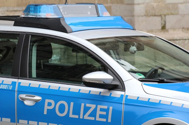 Polizeiauto Blau
