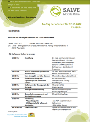 Programm Tag der offenen Tür Salve Programm Tag der offenen Tür Salve