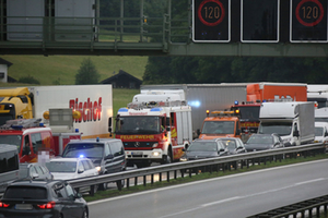 Rettungsgasse Unfallstelle