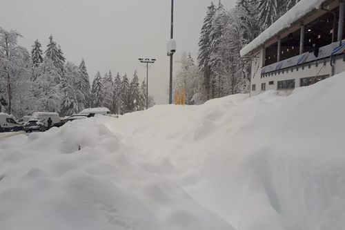 Rodelbahn Schnee
