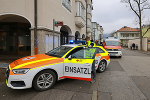 Rettungseinsatz Fußgängerzone Rettungseinsatz Fußgängerzone