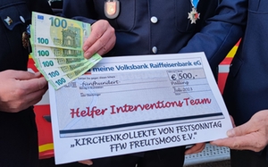 Spende Feuerwehr Freutsmoos Spende Feuerwehr Freutsmoos