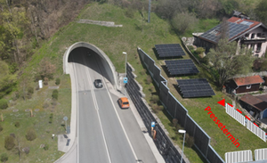 Einweihung der neuen PV-Anlage am Ettendorfer Tunnel