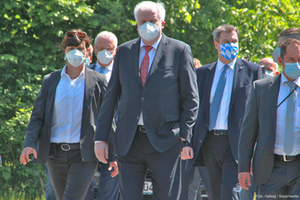 Horst Seehofer, Markus Söder und Joachim Herrmann besuchen Grenze in Freilassing 18 Mai 2020 Horst Seehofer, Markus Söder und Joachim Herrmann besuchen Grenze in Freilassing 18 Mai 2020