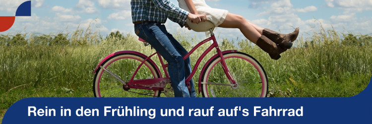 Rein in den Frühling - rauf auf´s Rad - Banner Unterseite Rein in den Frühling - rauf auf´s Rad - Banner Unterseite